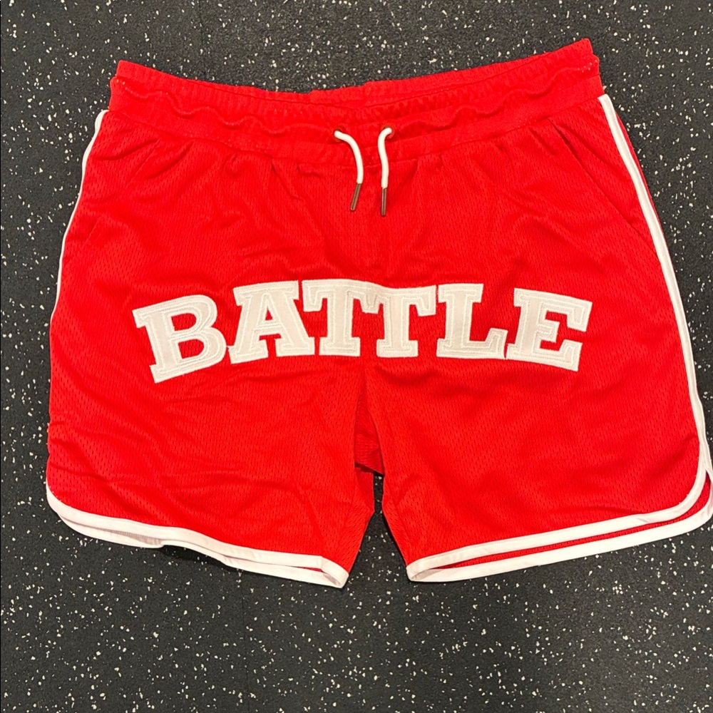 adidas Red Athletic Men's Shorts